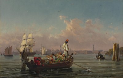 In der Lagune, Venedig von Friedrich Nerly